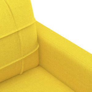 vidaXL 3-Seater Sofa Light Yellow 180 cm Fabric