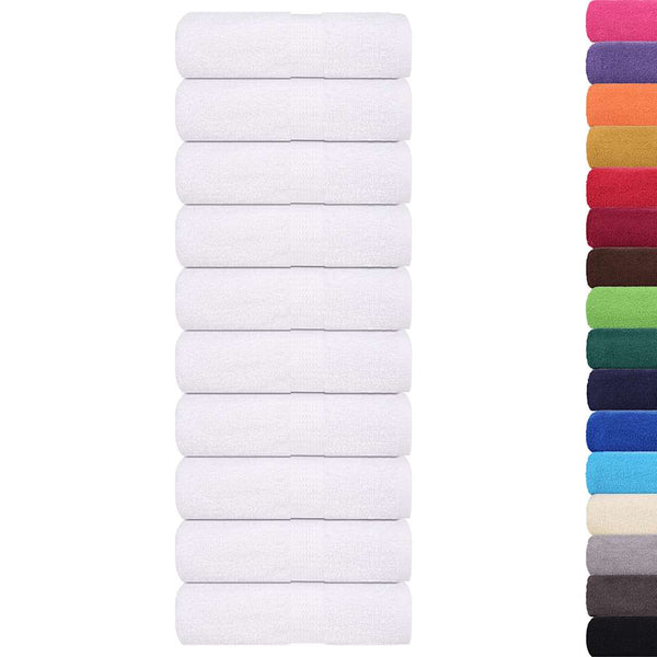 vidaXL Guest Towels FROGN 50 pcs. White 30x30 cm 360 gsm