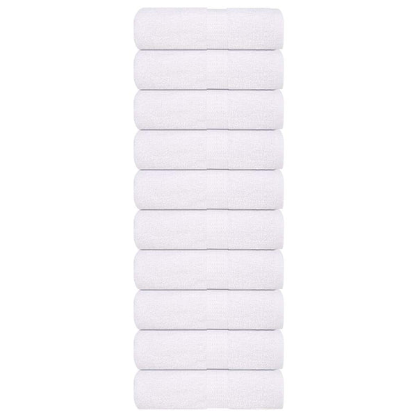 vidaXL Guest Towels FROGN 10 pcs. White 30x50 cm 360 gsm