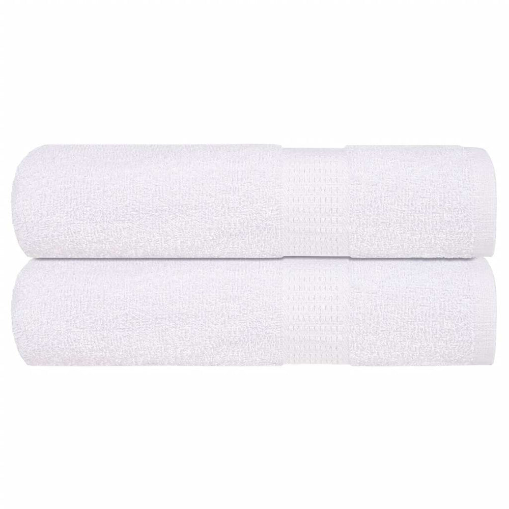 vidaXL Bath Towels FROGN 2 pcs White 100x150 cm 360 gsm