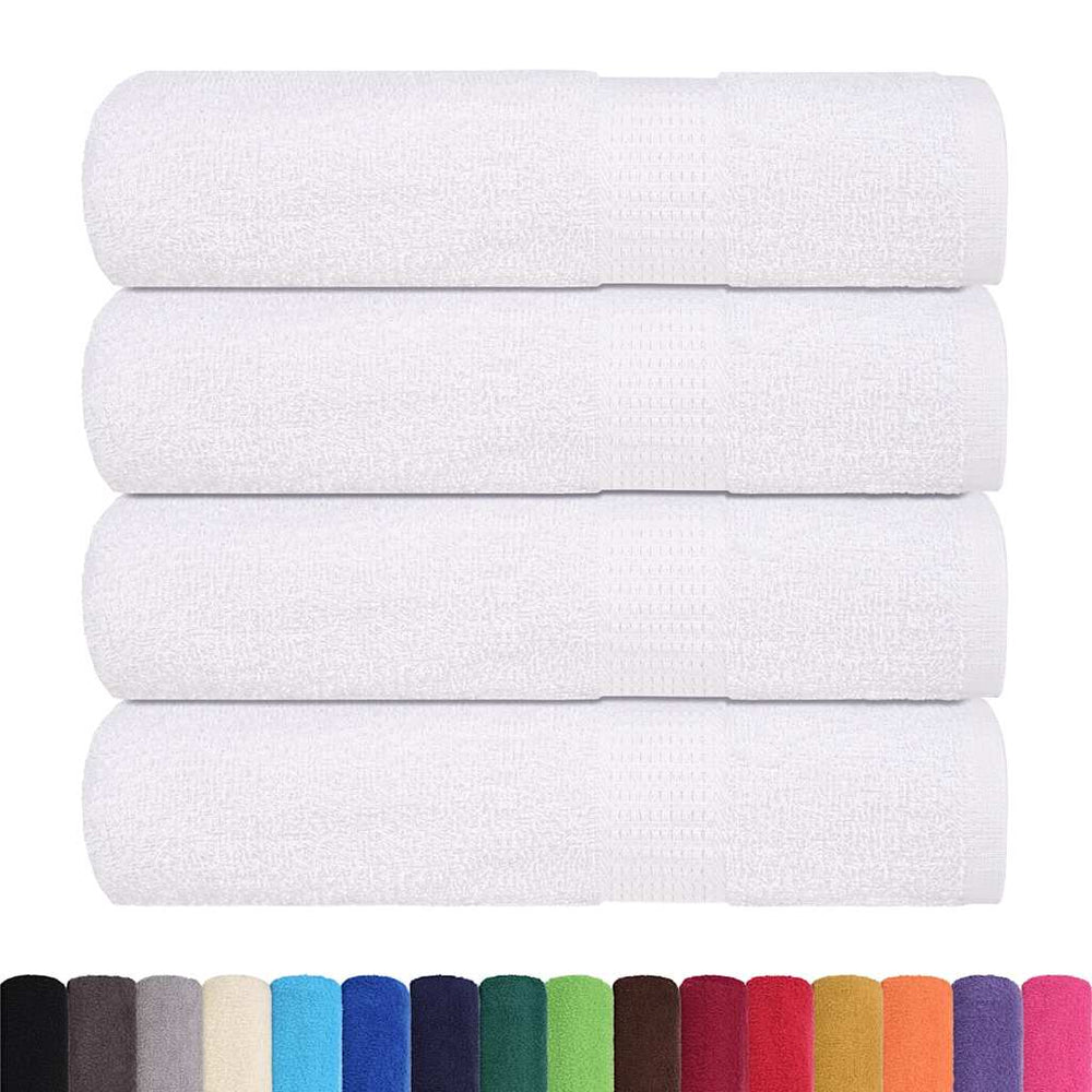 vidaXL Bath Towels FROGN 4 pcs. White 100x150 cm 360 gsm