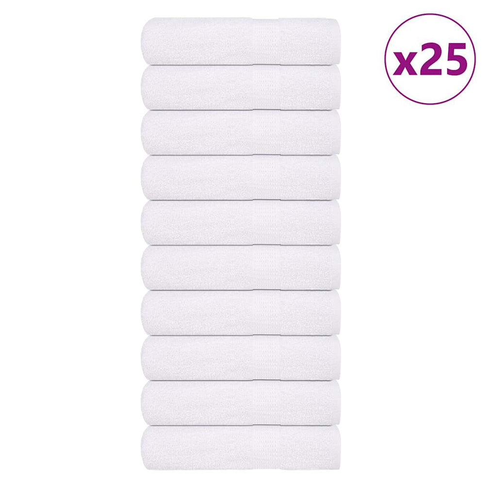 vidaXL Bath Towels FROGN 25 pcs. White 100x150 cm 360 gsm
