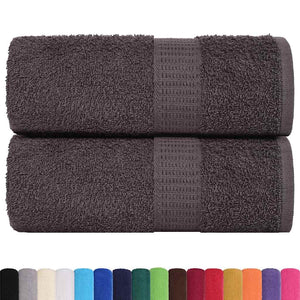 vidaXL Guest Towels FROGN 2 pcs. Anthracite 30x50 cm 360 g/m²