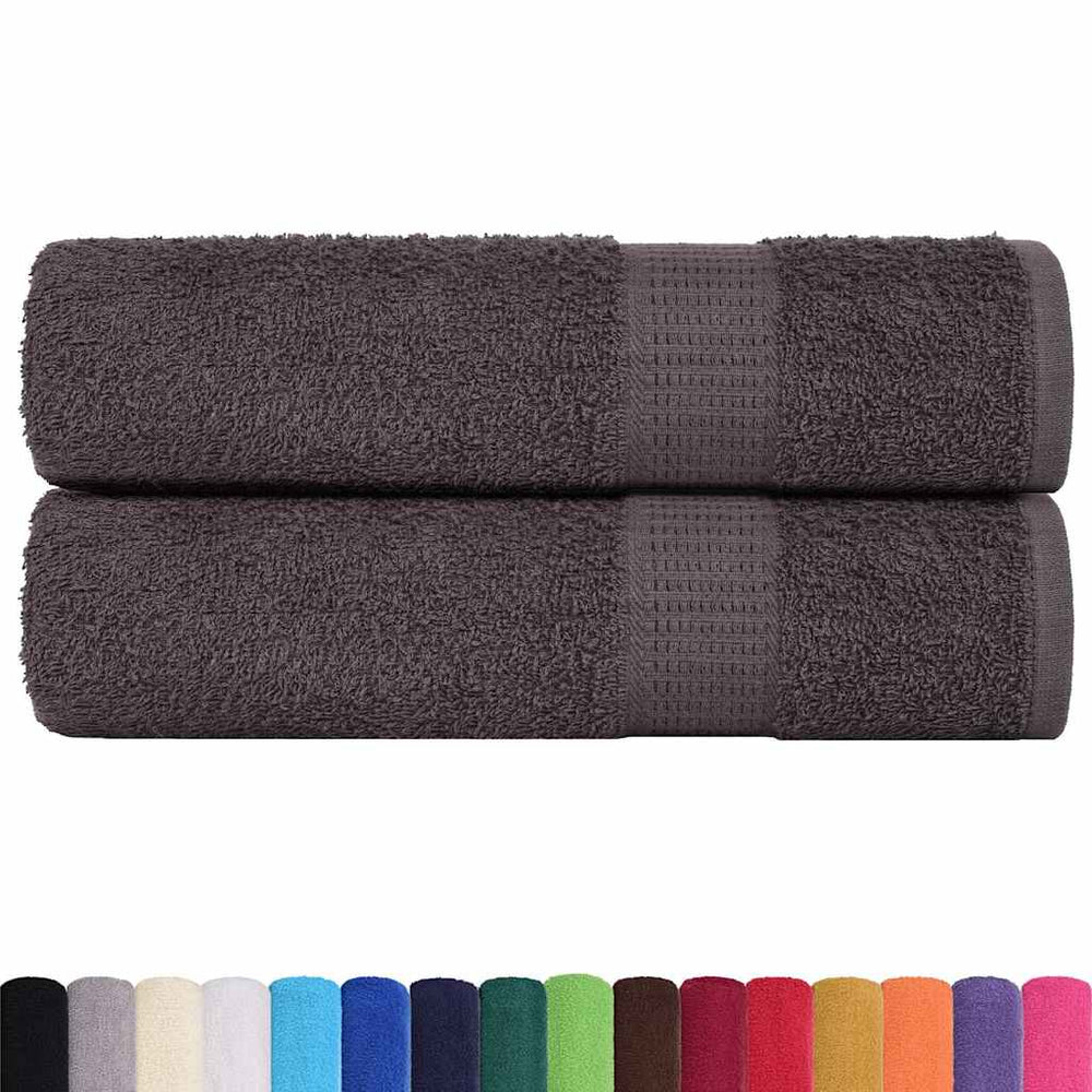 vidaXL Bath Towels FROGN 2 pcs. Anthracite 100x150 cm 360 gsm