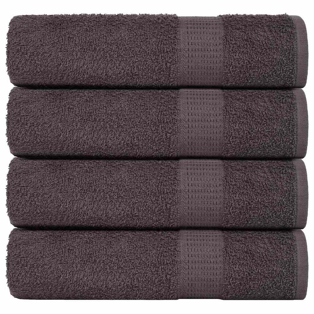 vidaXL Bath Towels FROGN 4 pcs. Anthracite 100x150 cm 360 gsm