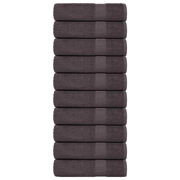 vidaXL Bath Towels FROGN 10 pcs. Anthracite 100x150 cm 360 gsm
