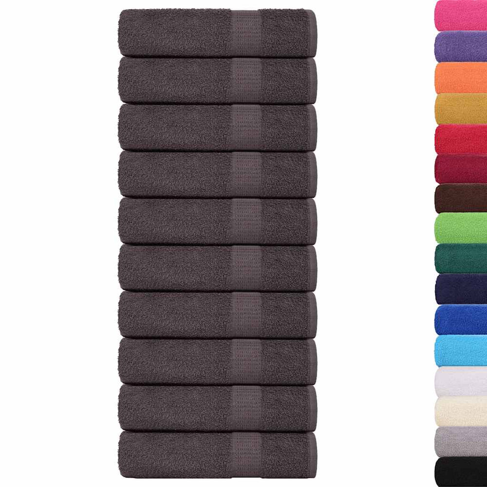 vidaXL Bath Towels FROGN 10 pcs. Anthracite 100x150 cm 360 gsm