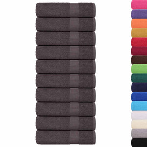 vidaXL Bath Towels FROGN 10 pcs. Anthracite 100x150 cm 360 gsm