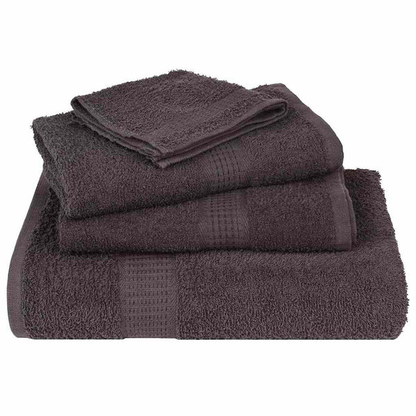 vidaXL Bath Towels FROGN 10 pcs. Anthracite 100x150 cm 360 gsm