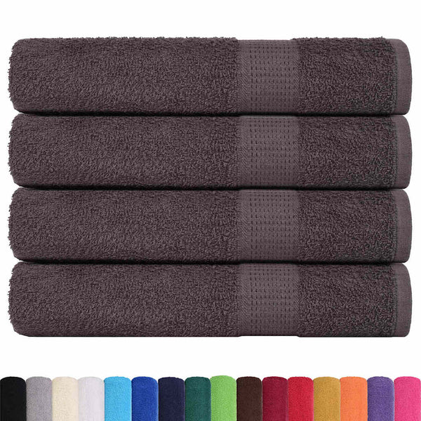 vidaXL Sauna Towels FROGN 4 pcs. Anthracite 80x200 cm 360 gsm