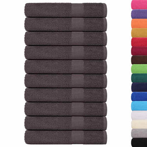 vidaXL Sauna Towels FROGN 25 pcs. Anthracite 80x200 cm 360 g/m²
