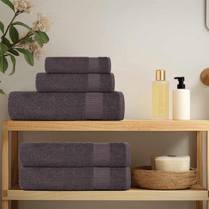 vidaXL Towels FROGN 10 pcs Anthracite 100x200 cm 360 gsm