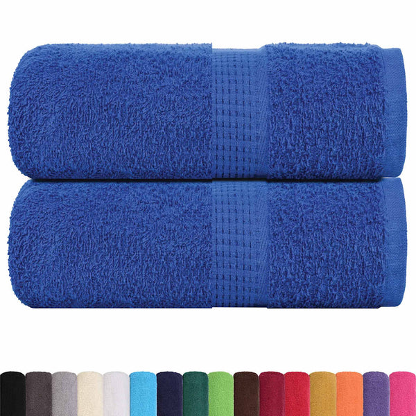 vidaXL Guest Towels FROGN 2 pcs. Blue 30x50 cm 360 gsm