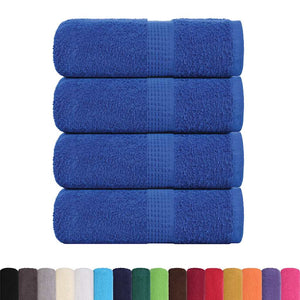 vidaXL Guest Towels FROGN 4 pcs. Blue 30x50 cm 360 gsm