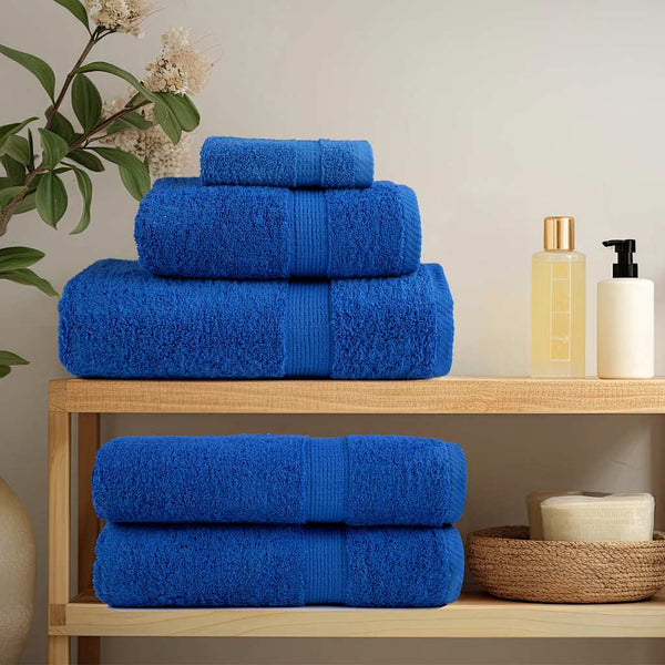 vidaXL Guest Towels FROGN 4 pcs. Blue 30x50 cm 360 gsm