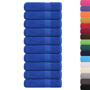 vidaXL Towels FROGN 10 pcs. Blue 50x100 cm 360 gsm