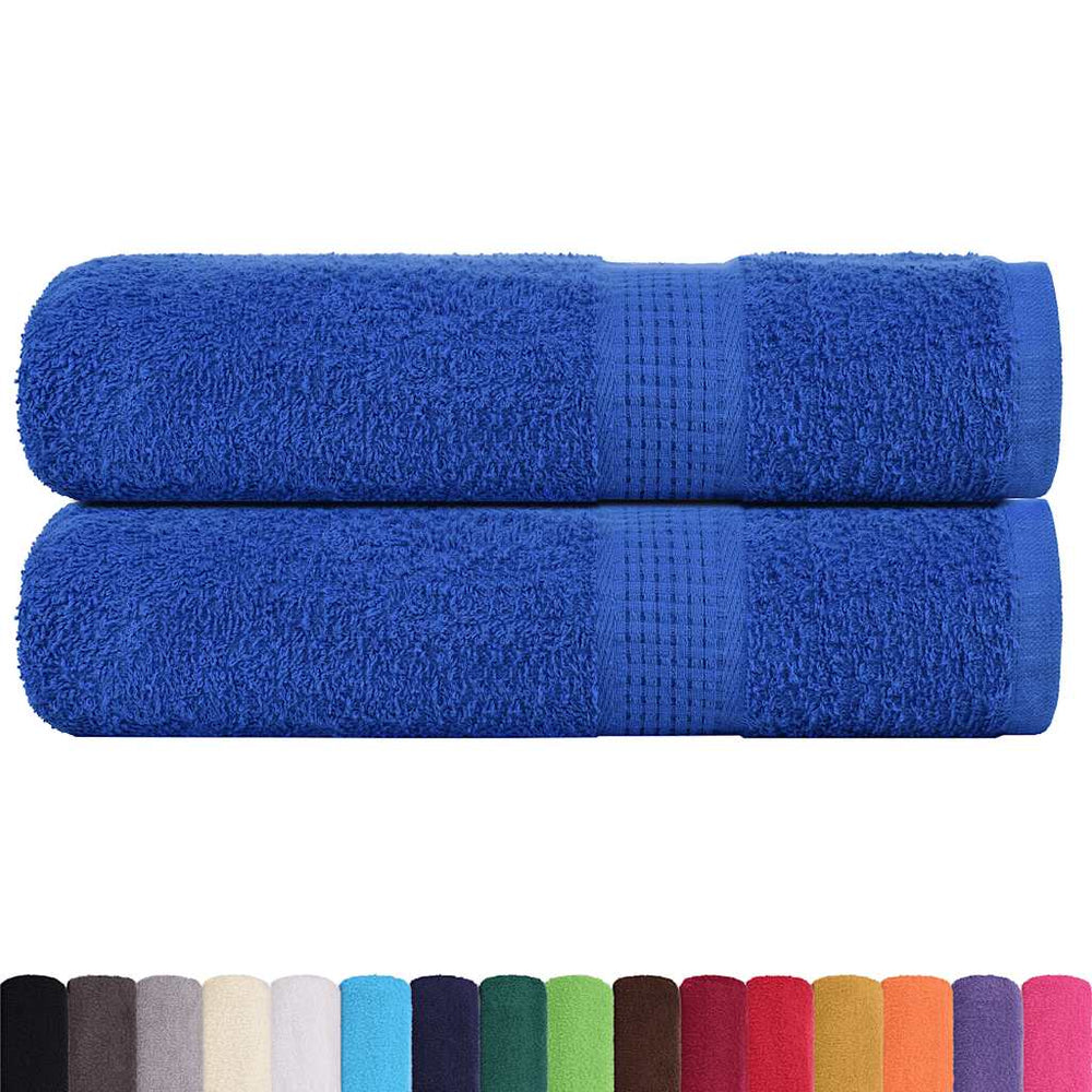 vidaXL Bath Towels FROGN 2 pcs Blue 100x150 cm 360 gsm