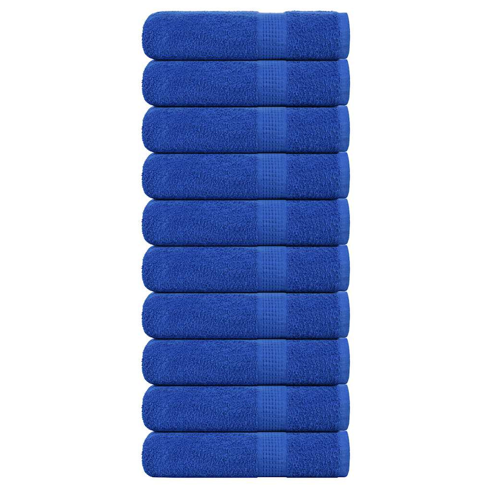 vidaXL Bath Towels FROGN 10 pcs Blue 100x150 cm 360 gsm