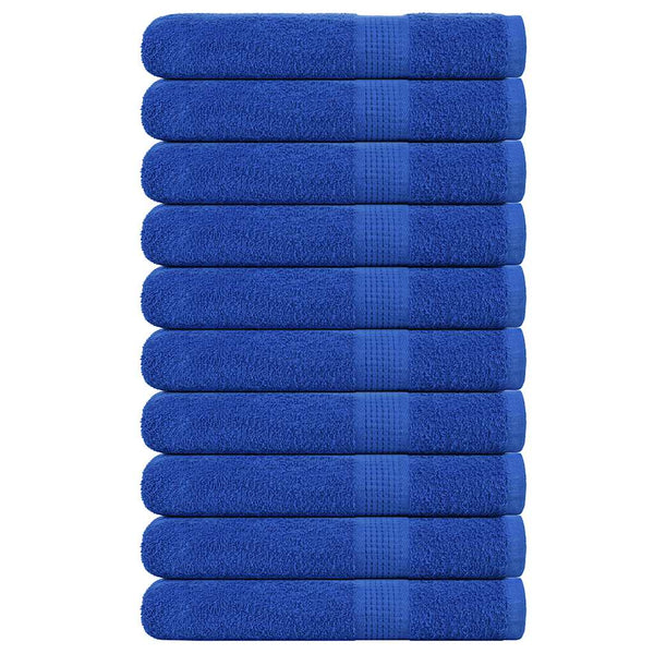 vidaXL Sauna Towels FROGN 10 pcs Blue 80x200 cm 360 gsm