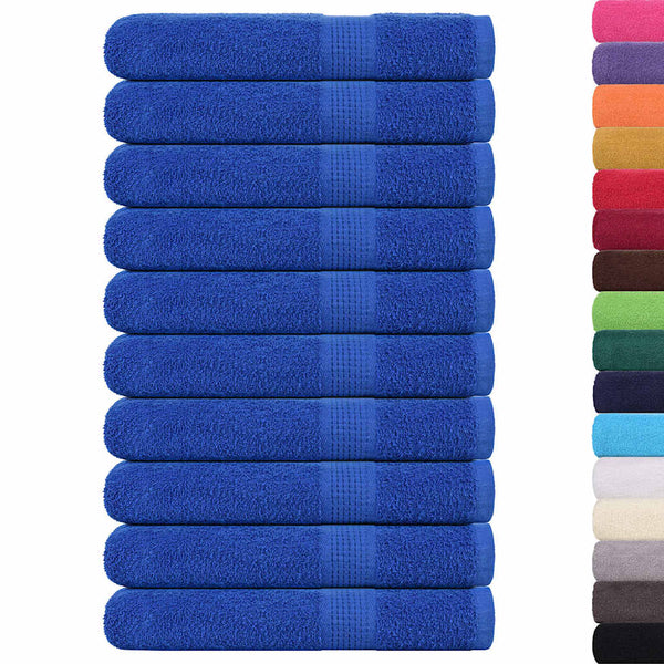 vidaXL Sauna Towels FROGN 10 pcs Blue 80x200 cm 360 gsm