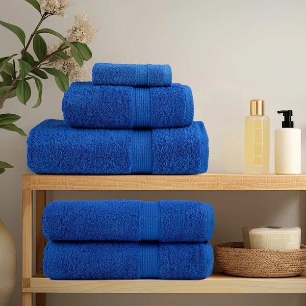 vidaXL Sauna Towels FROGN 10 pcs Blue 80x200 cm 360 gsm