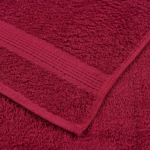 vidaXL Washcloths FROGN 4 pcs. Burgundy 30x30 cm 360 g/m²
