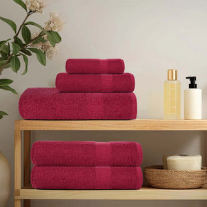 vidaXL Towels FROGN 10 pcs. Bordeaux 50x100 cm 360 gsm