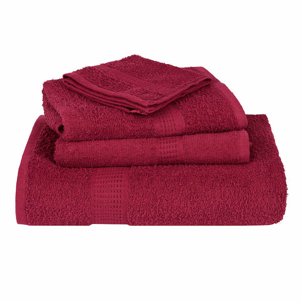 vidaXL Towels FROGN 10 pcs. Bordeaux 50x100 cm 360 gsm