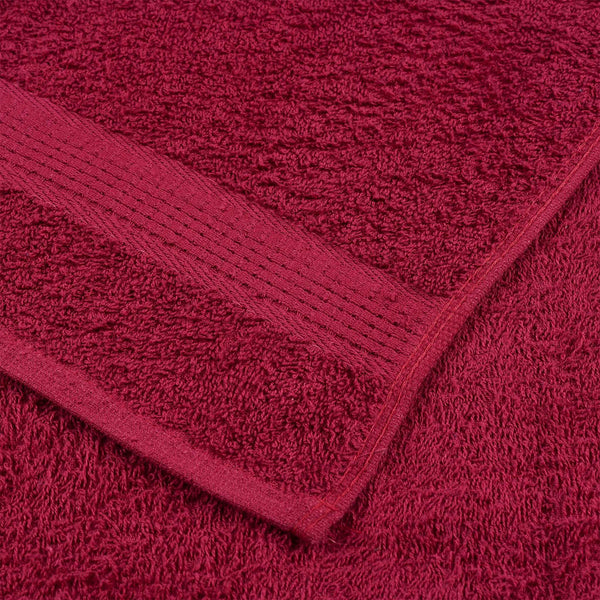 vidaXL Towels FROGN 10 pcs. Bordeaux 50x100 cm 360 gsm