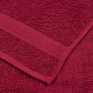 vidaXL FROGN Bath Towels 2 pcs. Bordeaux 70x140 cm 360 gsm