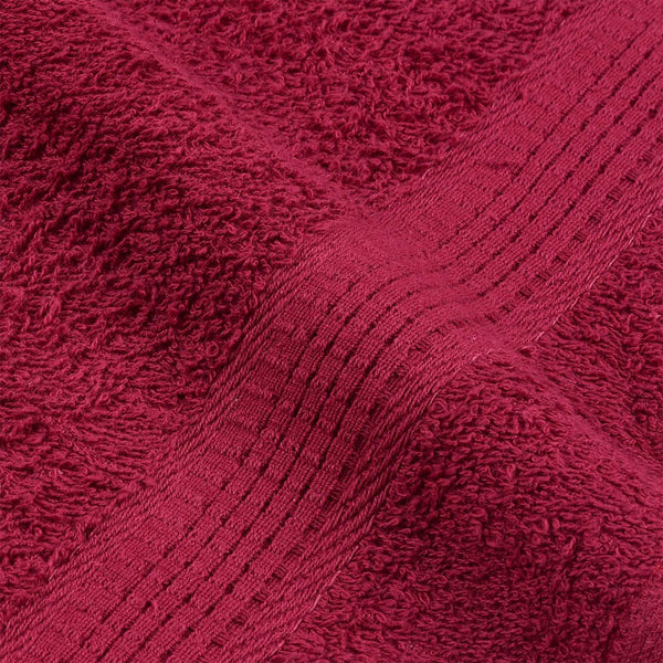 vidaXL Bath Towels FROGN 2 pcs. Bordeaux 100x150 cm 360 gsm