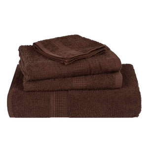 vidaXL Face Cloths FROGN 2 pcs. Brown 30x30 cm 360 gsm