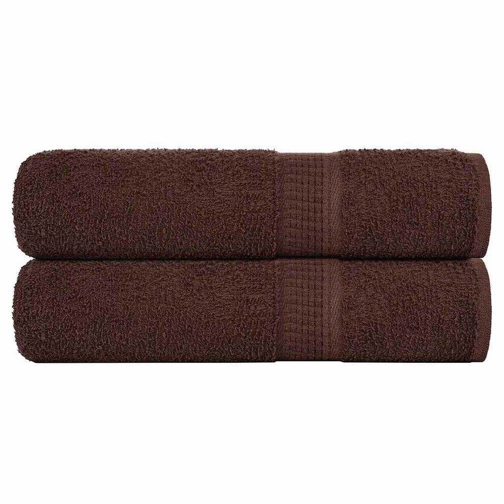 vidaXL Bath Towels FROGN 2 pcs Brown 100x150 cm 360 gsm