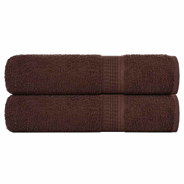 vidaXL Bath Towels FROGN 2 pcs Brown 100x150 cm 360 gsm