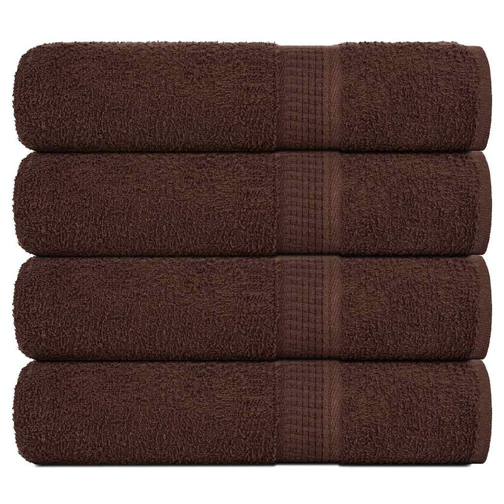vidaXL Bath Towels FROGN 4 pcs Brown 100x150 cm 360 gsm