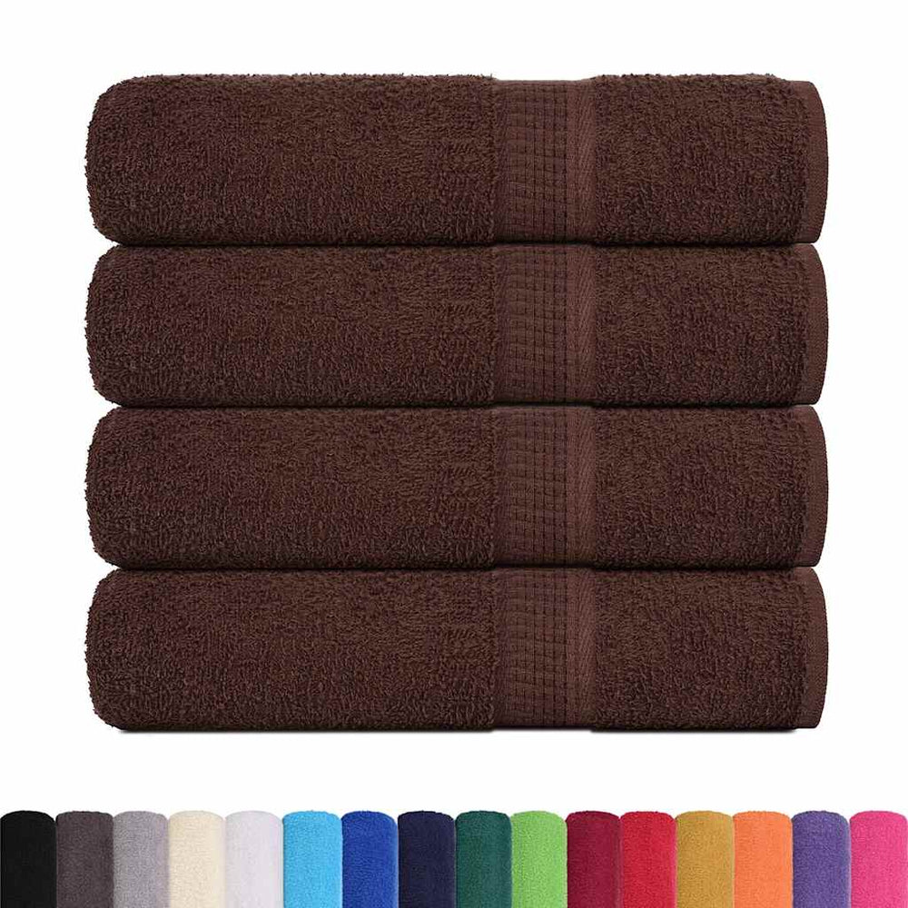 vidaXL Bath Towels FROGN 4 pcs Brown 100x150 cm 360 gsm