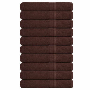 vidaXL Sauna Towels FROGN 10 pcs Brown 80x200 cm 360 g/m²