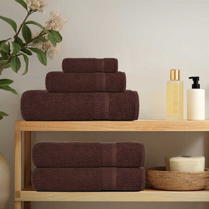 vidaXL Sauna Towels FROGN 10 pcs Brown 80x200 cm 360 g/m²