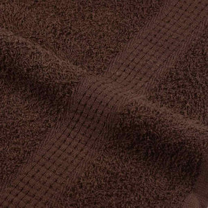 vidaXL Sauna Towels FROGN 10 pcs Brown 80x200 cm 360 g/m²