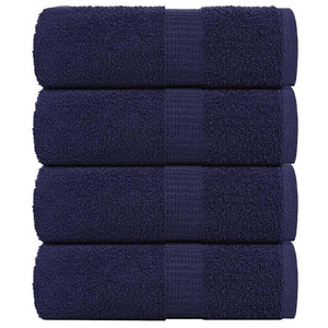 vidaXL Washcloths FROGN 4 pcs Navy Blue 30x30 cm 360 gsm