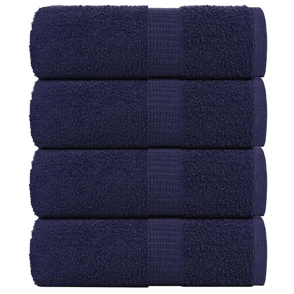 vidaXL Washcloths FROGN 4 pcs Navy Blue 30x30 cm 360 gsm