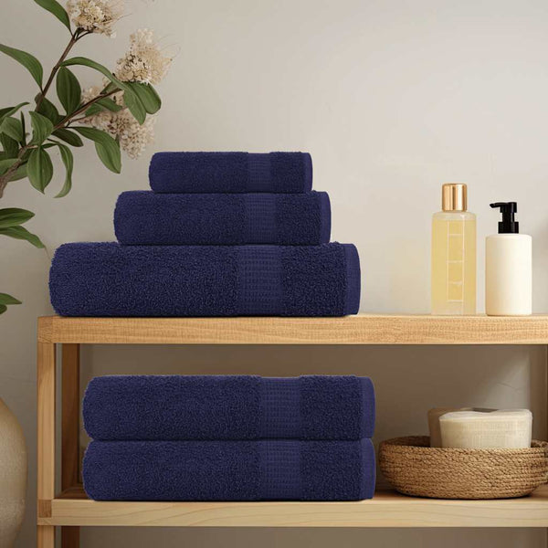 vidaXL Washcloths FROGN 4 pcs Navy Blue 30x30 cm 360 gsm