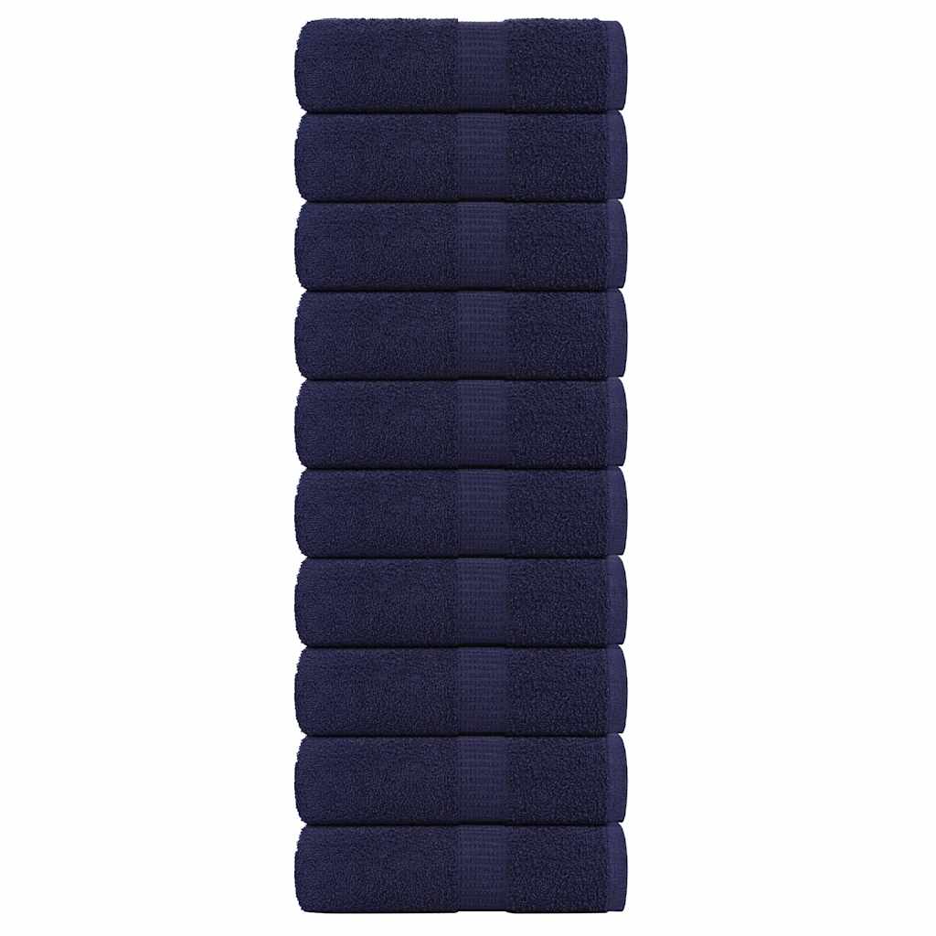 vidaXL Washcloths FROGN 10 pcs. Navy Blue 30x30 cm 360 gsm