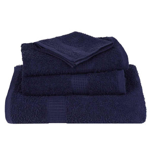 vidaXL Guest Towels FROGN 4 pcs. Navy Blue 30x50 cm 360 gsm