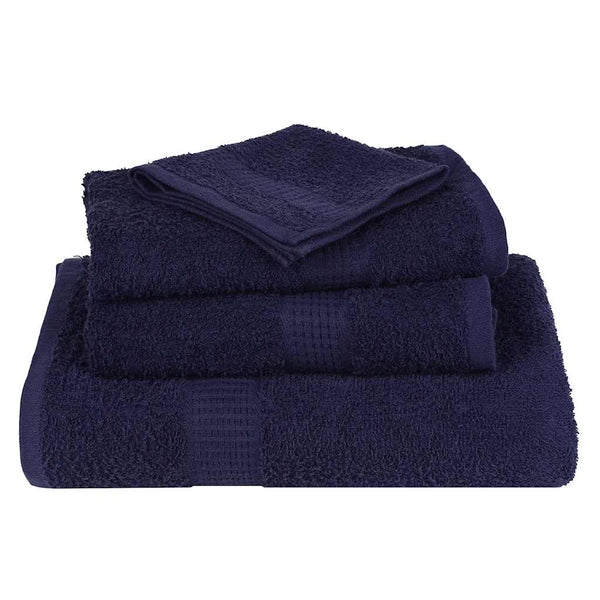 vidaXL Guest Towels FROGN 4 pcs. Navy Blue 30x50 cm 360 gsm