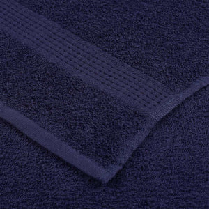 vidaXL Guest Towels FROGN 10 pcs. Navy Blue 30x50 cm 360 gsm