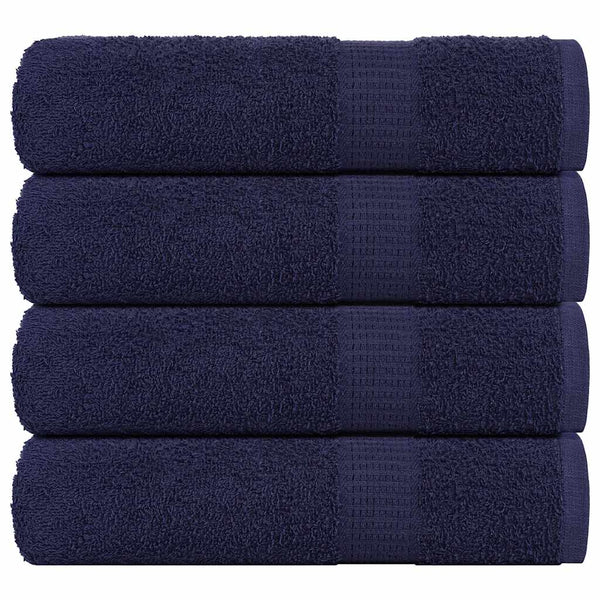 vidaXL Towels FROGN 4 pcs. Navy Blue 50x100 cm 360 gsm