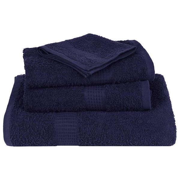 vidaXL Towels FROGN 4 pcs. Navy Blue 50x100 cm 360 gsm
