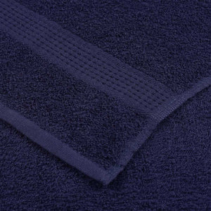 vidaXL FROGN Bath Towels 2 pcs Navy 70x140 cm 360 g/m²