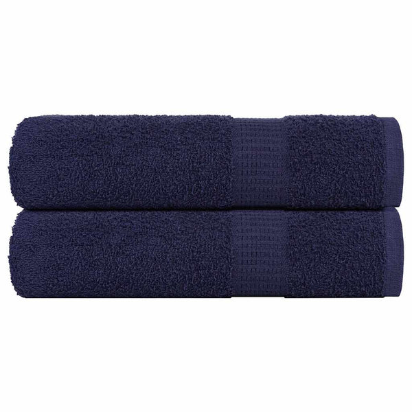vidaXL Bath Towels FROGN 2 pcs. Navy Blue 100x150 cm 360 gsm